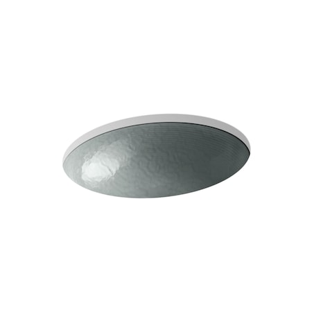 Kohler Whist Glass Undermount Bathroom Sink In Opaque Stone 2741-G8-B11